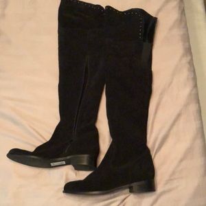 Black over the knee boots